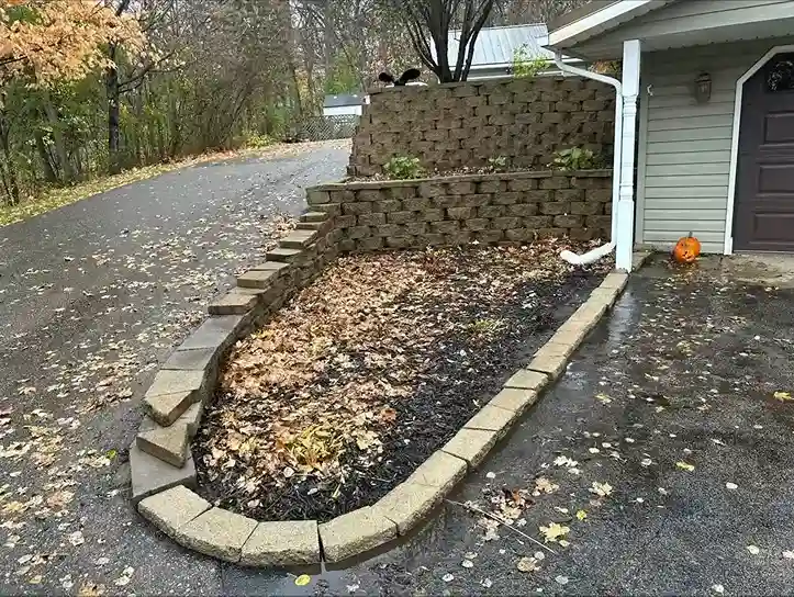 Brick paver walkway moss and dirt removal with controlled pressure washing