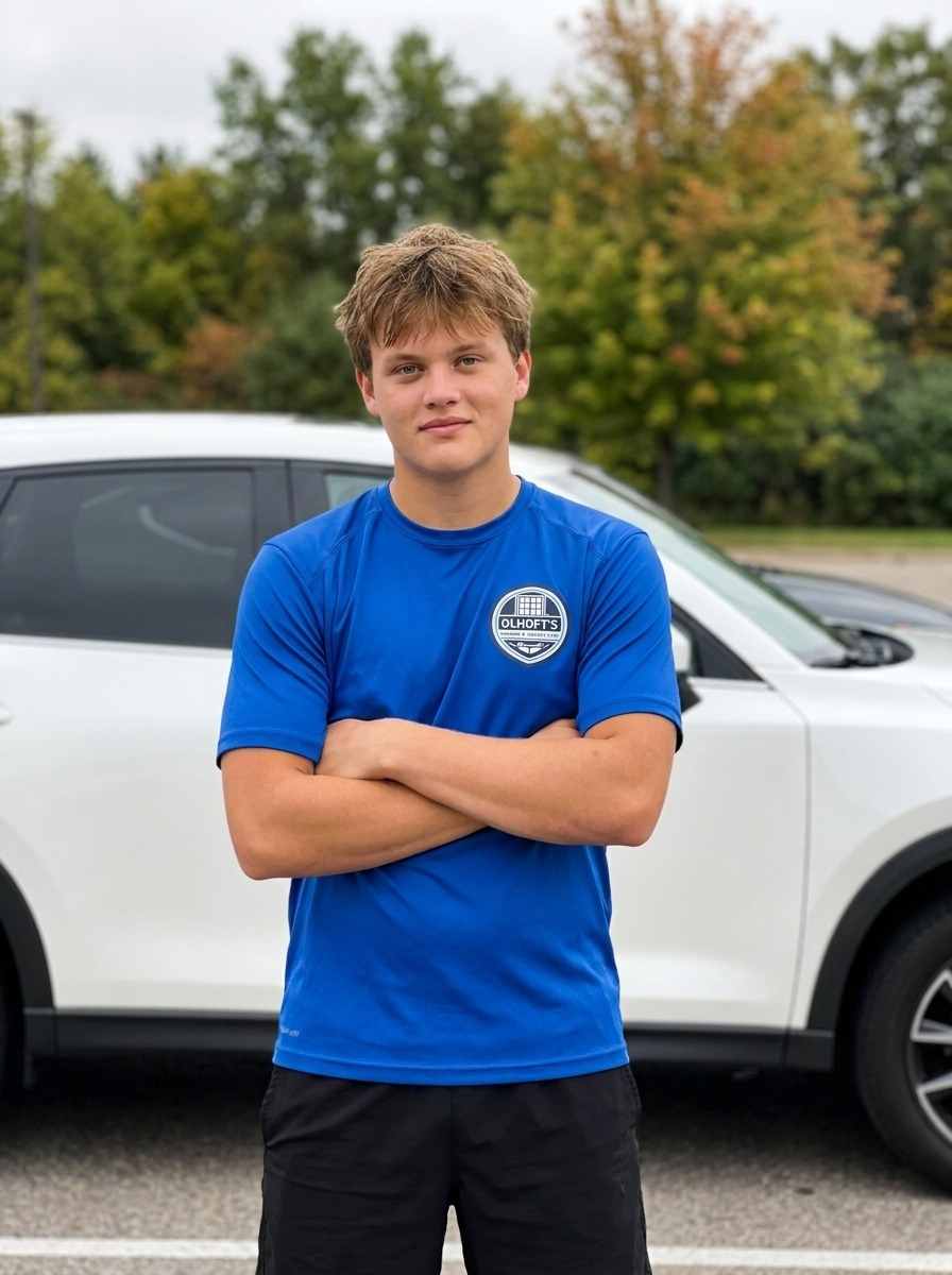 Conner Olhoft, Owner and Operator of Olhoft's Window & Surface Care in Morris, MN